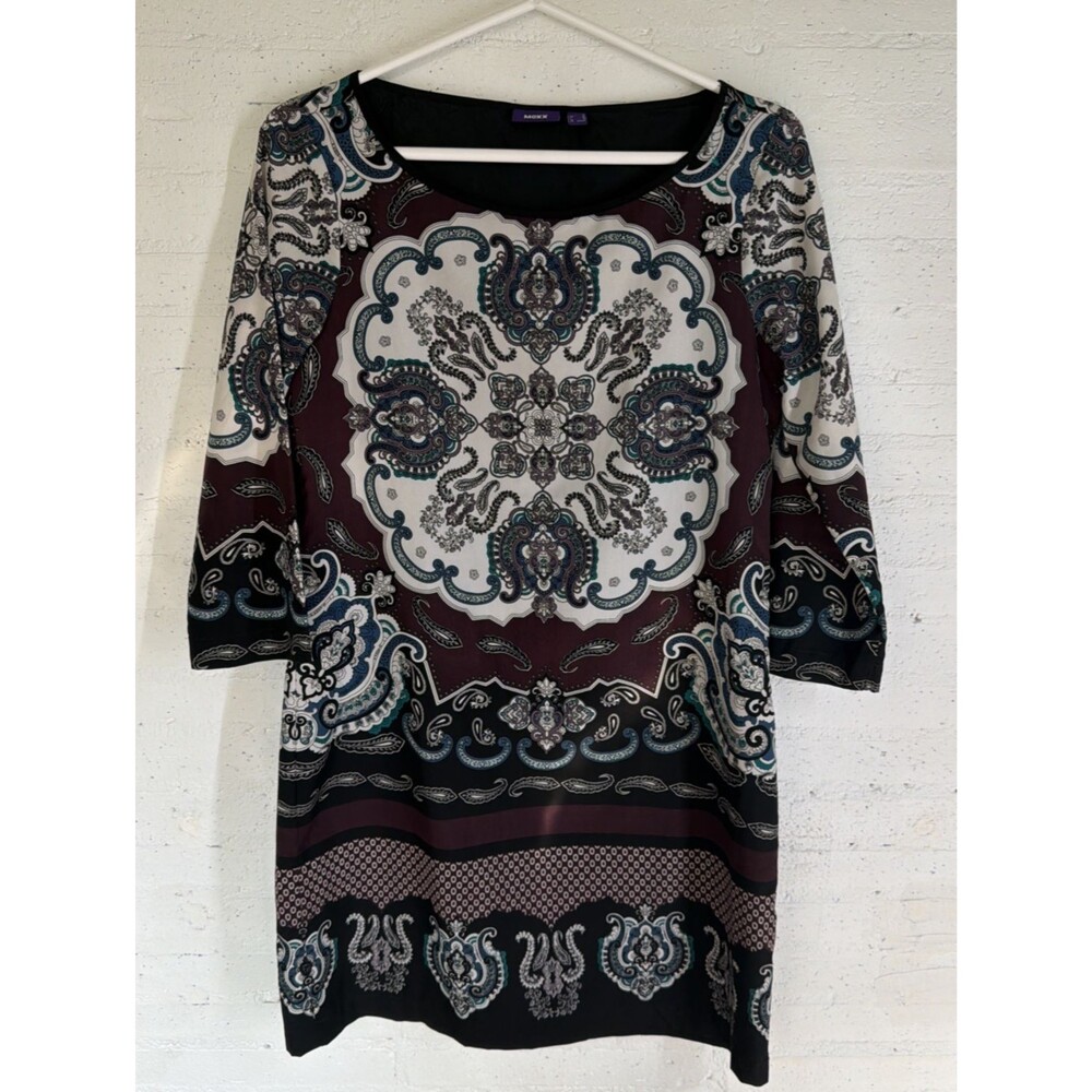 Boho Chic Mexx Shift Dress 4 City Chic Retro Vintage Revival Timeless Urban